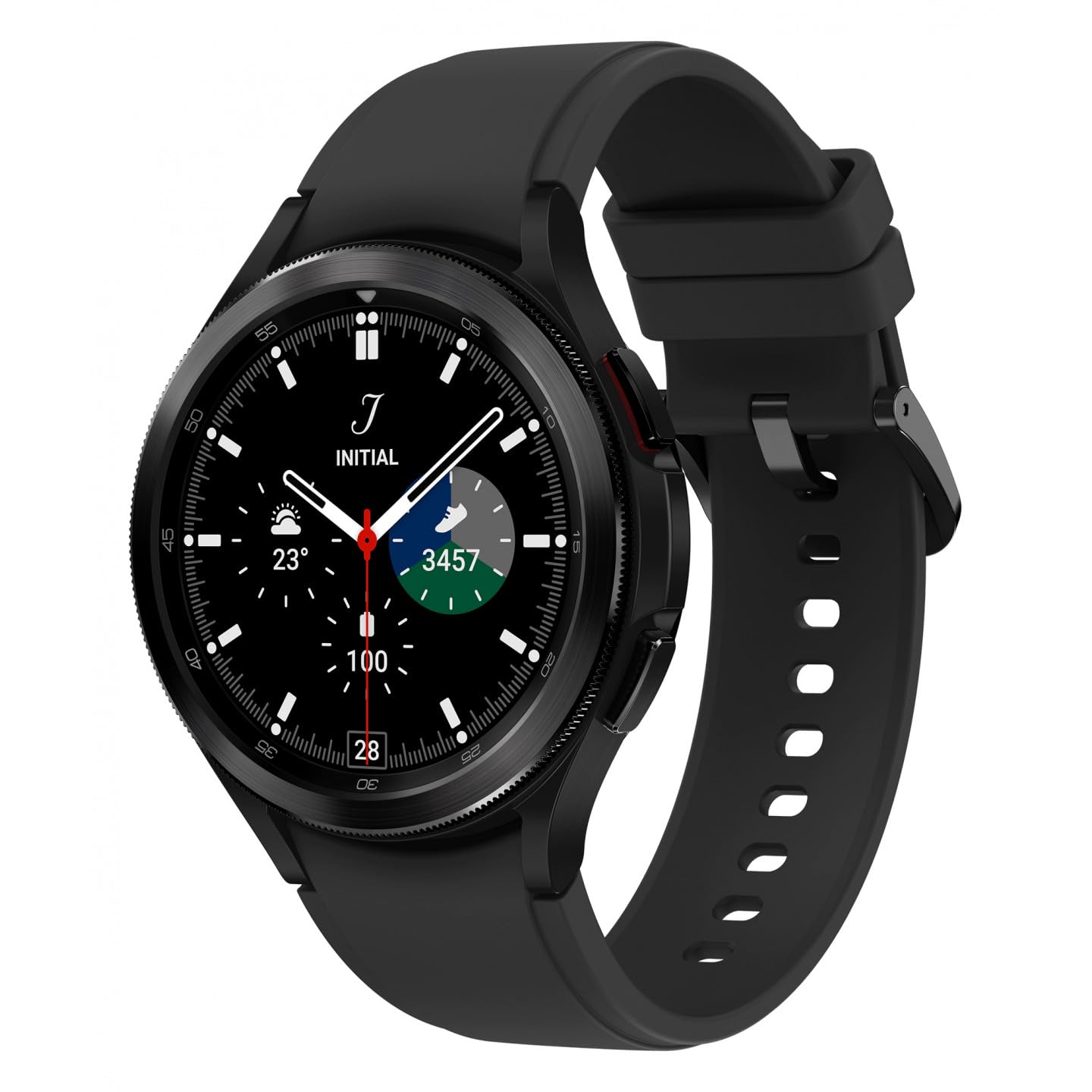 Samsung Galaxy Watch4 Classic – Runde Bluetooth-Smartwatch mit Wear OS, drehbarer Lünette, 46 mm, Schwarz (EU-Version)
