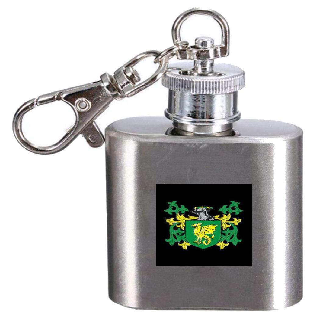 Flasque avec blason de la famille de Birch 28,3 g, fiole personnalisée souvenir d'Écosse