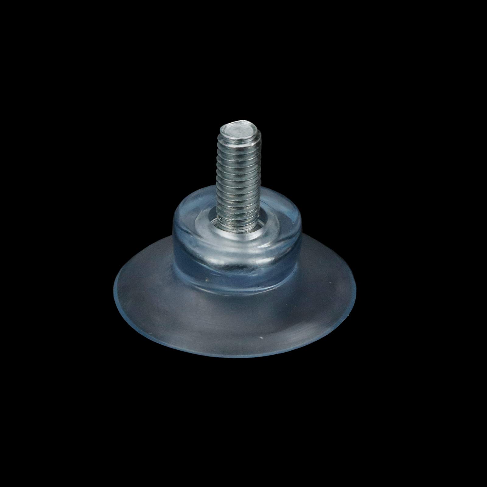 Geesatis 6 Pcs Transparent Strong Suction Cups 33 mm / 1.3 inch Sucker Pads Rubber Replacement Without Hooks, for Home Decoration Glass Table Top, with M6 Cap Nut 3