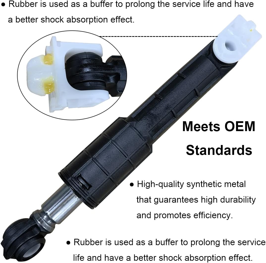 WH01X20826 Washer Shock Absorber and Damper Kit Fit for GE Dryer Parts Kenmore Washers Replace for WH01X10343 WH01X10425 AP4265856 WH01X10260 1264427 AH1482318 EA1482318 GFAN1000L2WW WH01X10385