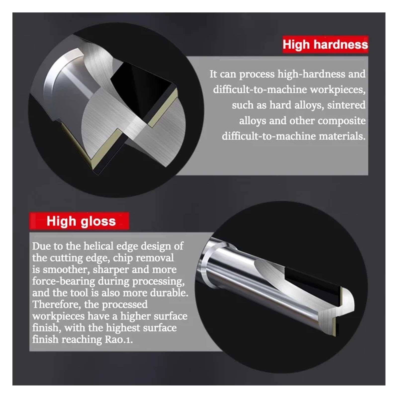 1pc Diamond Straight Bit