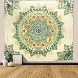 IF FEEL Bohemian Mandala Tapestry Wall Hanging Hippie Floral Tapestry Wall Decor Aesthetic Vintage f