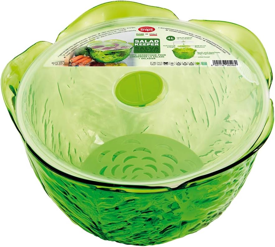 Snips 020420 Save Salad, Green, 24.5 x 24.5 x 15.5 cm