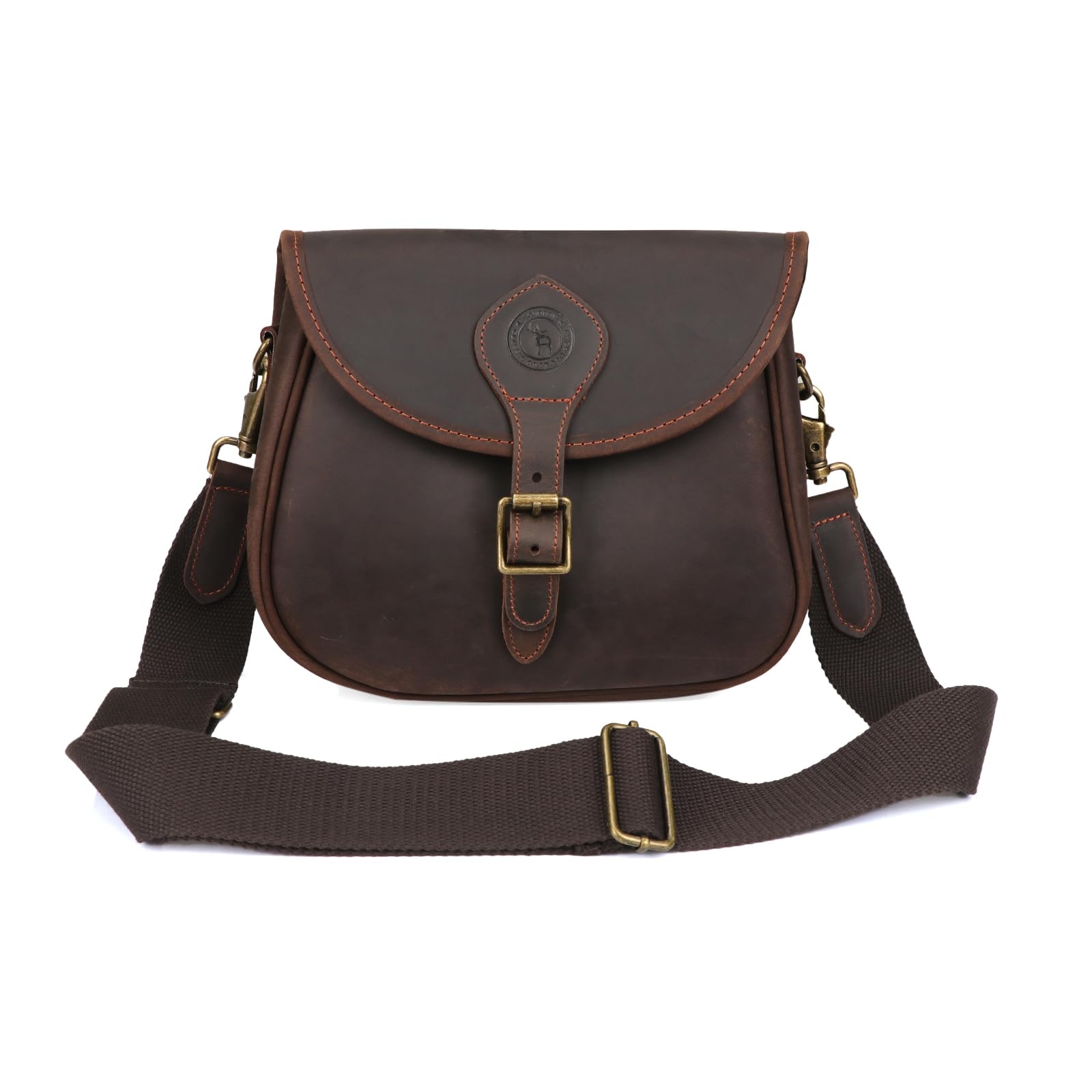 Tourbon Schrotflintenpatronentasche aus echtem Leder 12 GA 20 GA Munitionstasche 100 Patronen