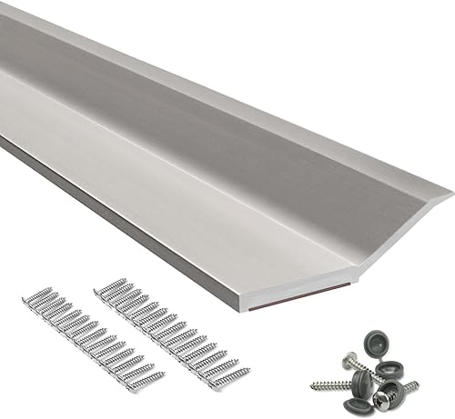 Miniatura 10 de Tira de sellado superior y lateral para puerta de garaje, color marrón, 34.4 pies, repuesto de goma suave y duro, sellado universal resistente a la