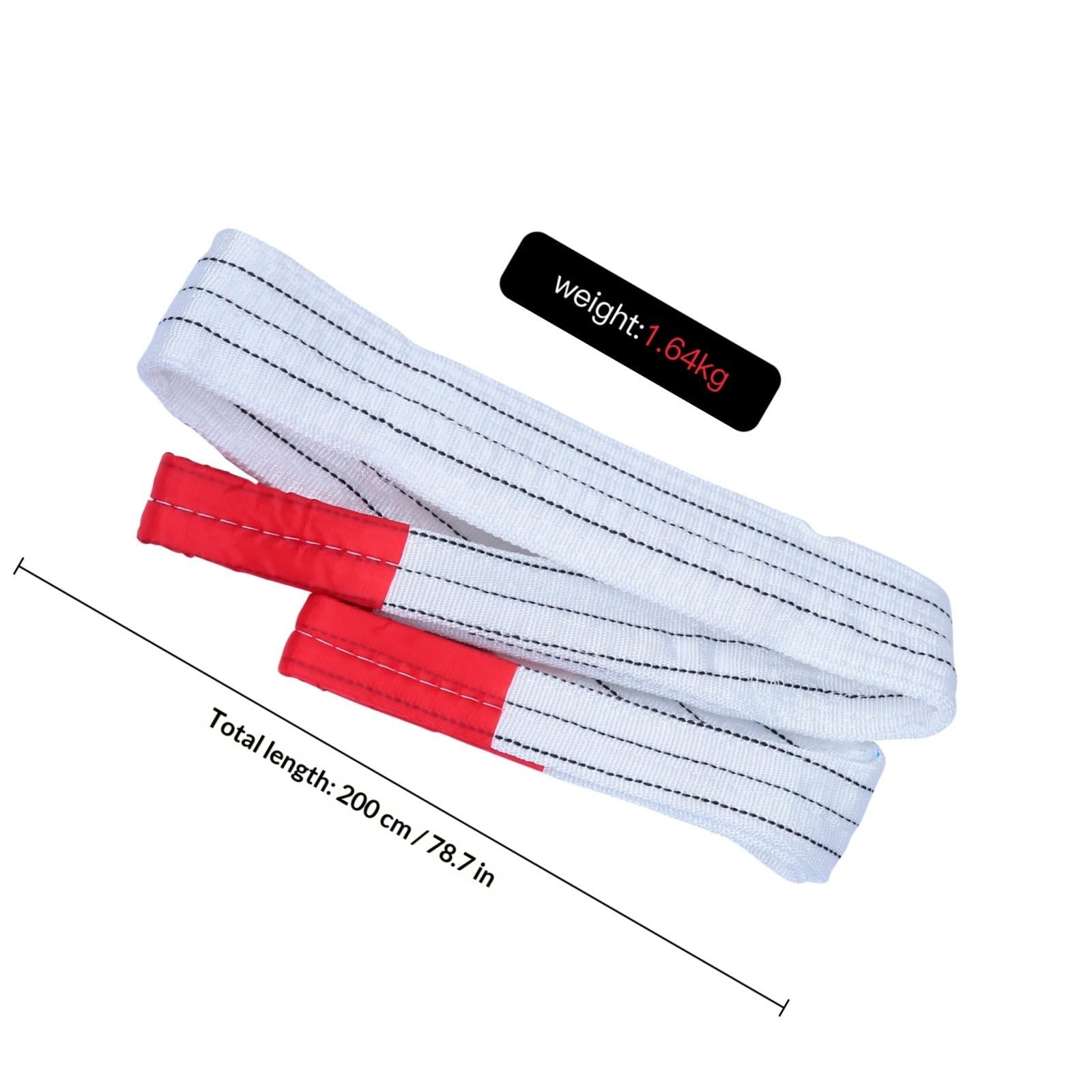 2 Stück Hebeband Web Sling aus Polypropylen Weiß Hochbelastbar für Möbel und Sofa für Haushalt und Hebearbeiten