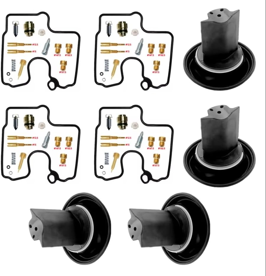 ZZR600 ZX600 J 2002 ZX636-A 2000-02 NINJA ZX-6R ZX600-J 2005-08 Carburetor Rebuild Repair Kit (repair kit,plunger)
