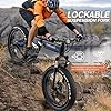 TotGuard Electric Bike, 26" x4.0 Fat Tire Electric Bike with 975W Peak Motor, 48V 10.4Ah Removable Battery, Foldable Ebike, 21.6MPH Electric Mountain Bike, Dual Shock Absorbers, 21 Speed #2