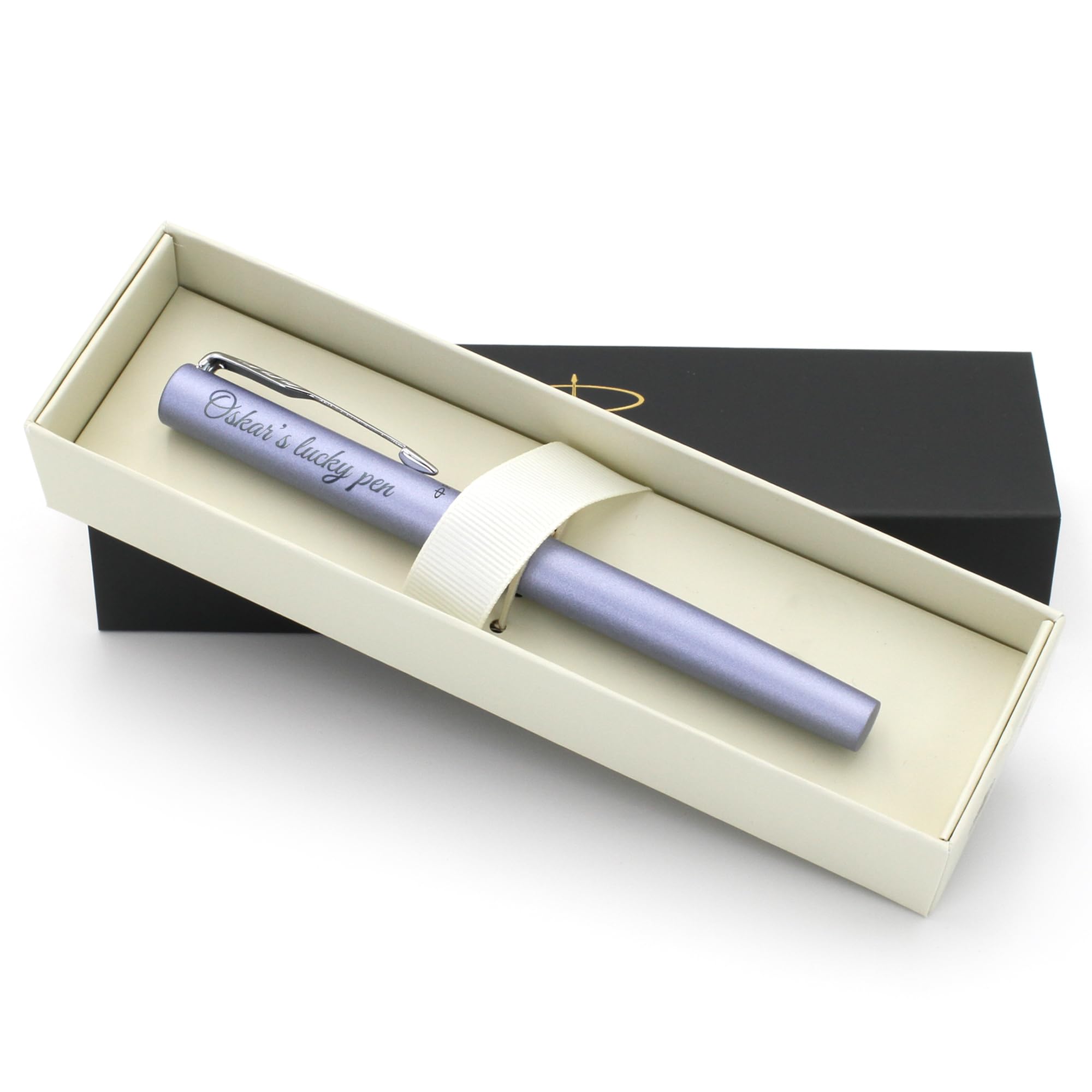 Personalised Custom Parker Vector XL Monochrome Pen (Blue) + Gift Box