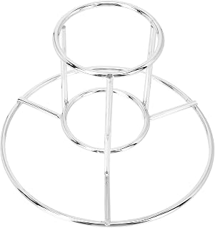Sosoport Stainless Steel Chicken Roasting Rack Grill Rack for Chicken Legs Easy Assembly BBQ Supply