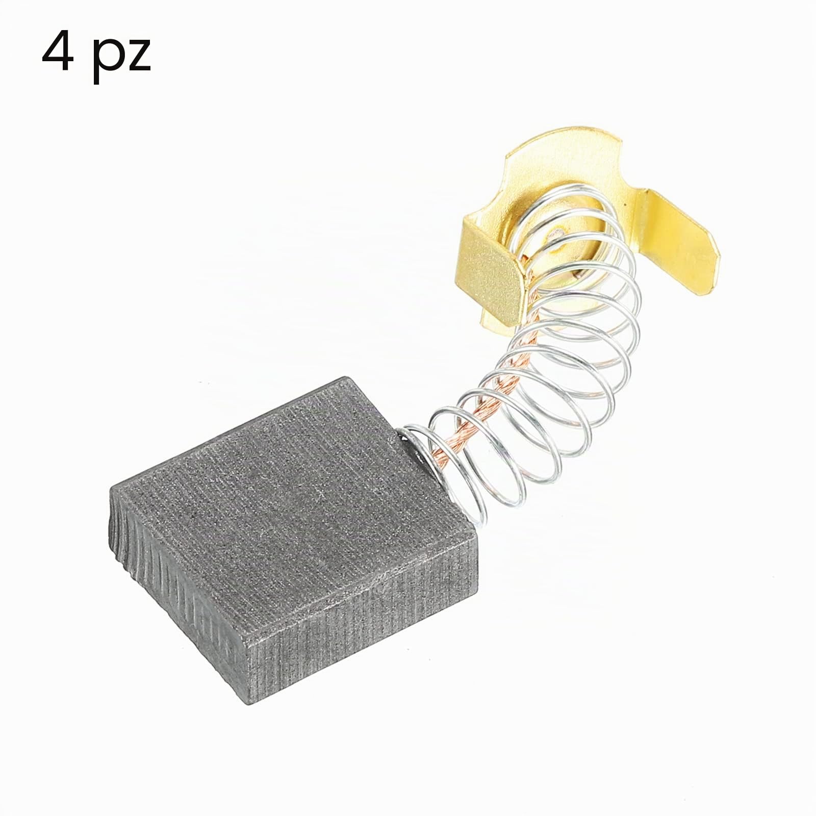 PATIKIL Carbonio Spazzole Spazzola Carbone Ricambio 18x17x7mm per Motori Elettrici Potenza Strumento Angolo Smerigliatrice Tavolo Ricambio Parte Riparazione, 4pz