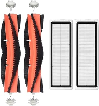 robotbedek, S10+Not S10T Compatible Replacement Master Brush and Hepa Filter-4 Pieces