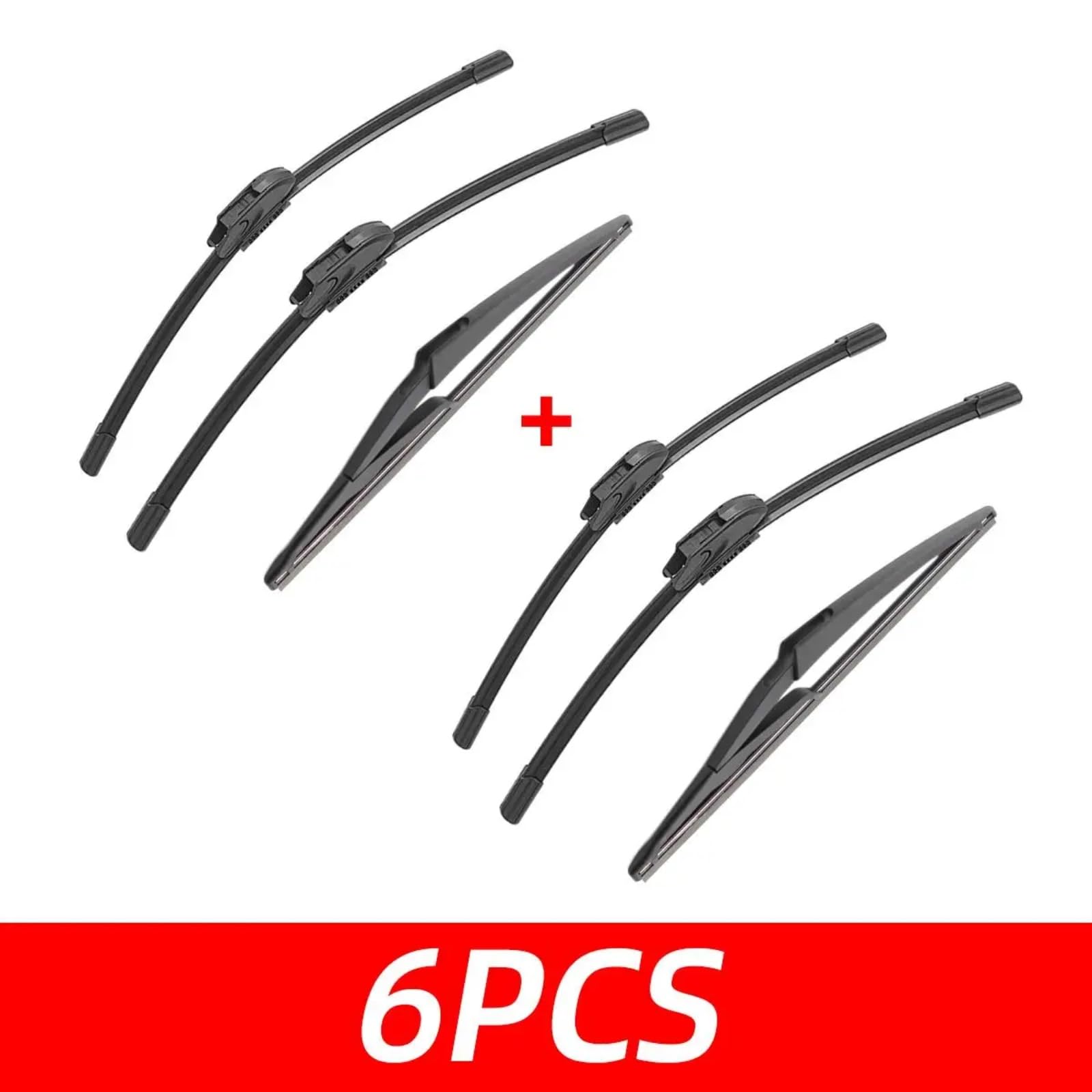 Escobilla coche Escobillas Limpiaparabrisas Coche Para Citroen Para C2 2003 2004 2005 2006 2007 2008 2009 Delanteros Y Traseros Cepillos Accesorios Para Automóviles | 6pcs