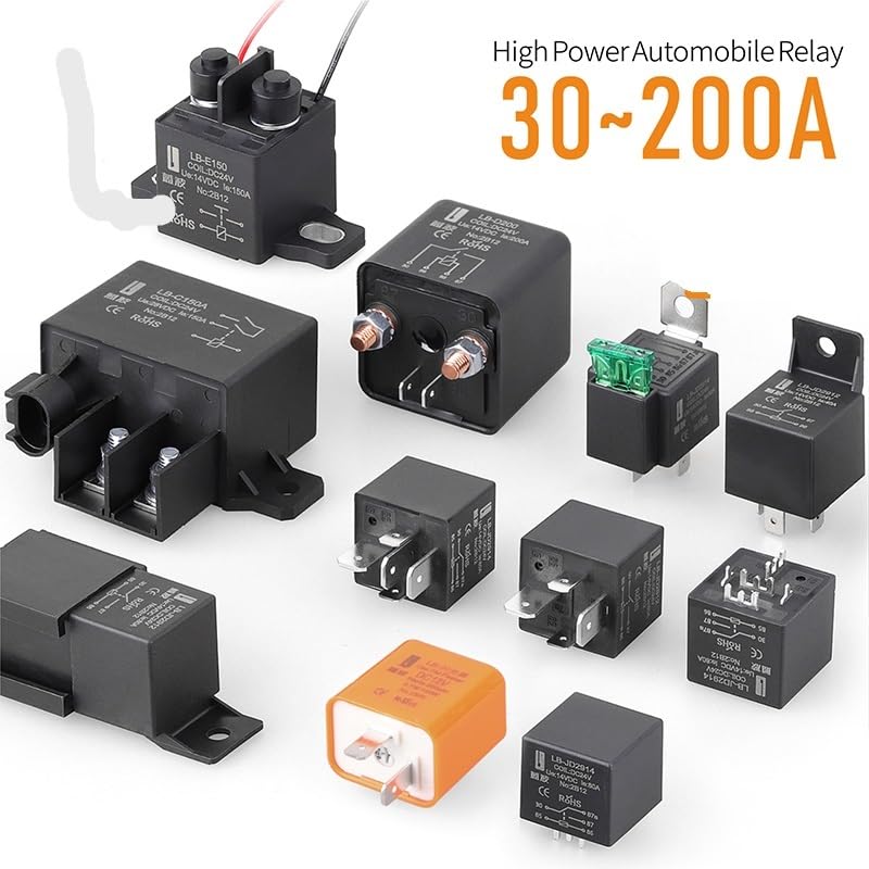 LANBOO car Relay Large Current 120/200A 12V 24V Modified headlamp air Conditioning Control(LB-D120DC12V120A)