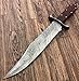 REG-HK-136, Custom Handmade 15.00 Inches Damascus Steel Hunting Knife – Exotic Rose Wood Handle with Damascus Steel Guard
