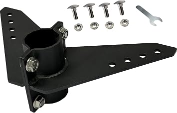 NyVoozy for NK-180s Marine Steering Triangle, Black Powder Coated Aluminum, for Kayak and Trolling Motors black