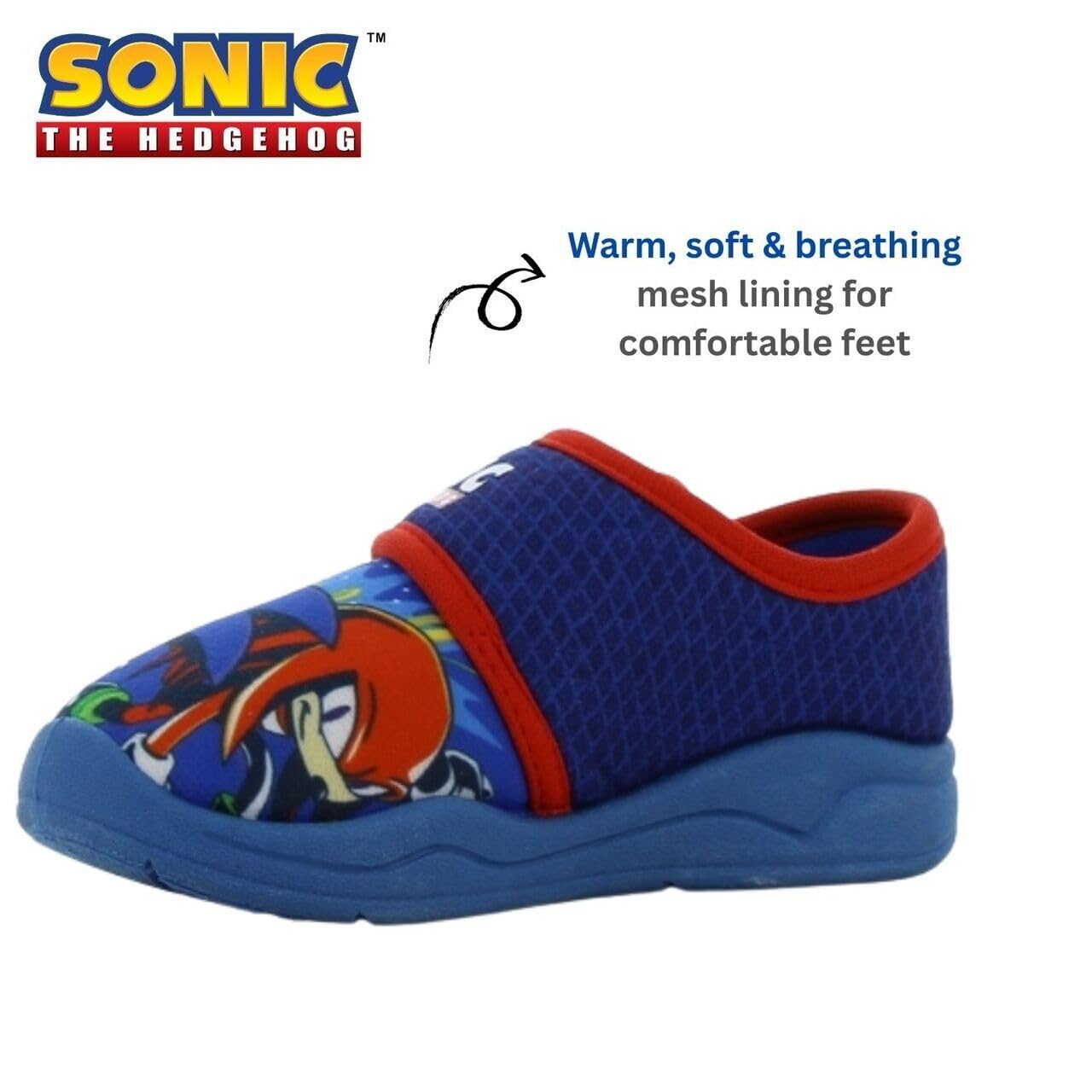 Leomil Sonic Pantofole Bambino Slipper Bambini e Ragazzi, Adatte per la casa e la scuola materna