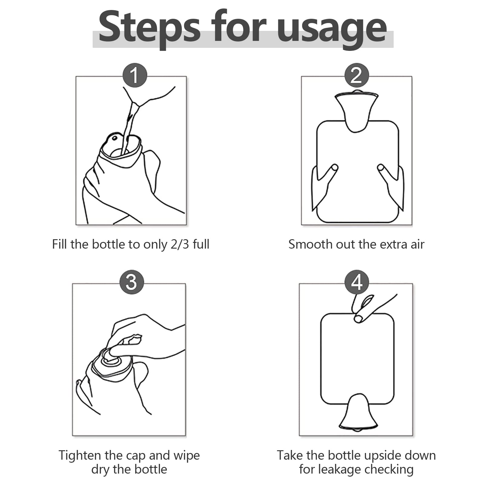 Bouillotte avec Housse,Bouillotte Enfant,Bouillote,Bouillotte Peluche,Amovible et lavable Bouillotte Eau Chaude,Convient aux enfants et aux adultes,Bouteille d'eau Chaude Encaoutchouc(Petit ours)