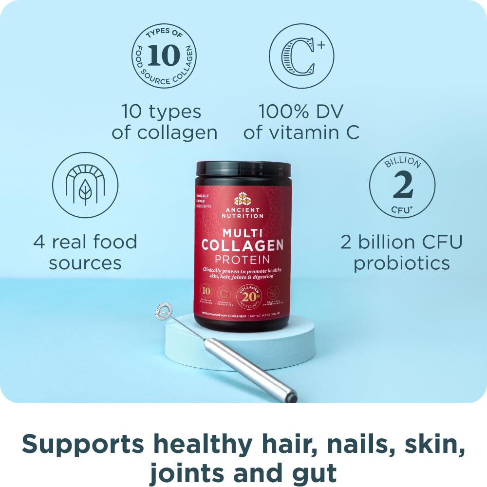 Ancient Nutrition Multi Collagen Protein, Hydrolyzed Peptides, Chocolate — Amazon image 2