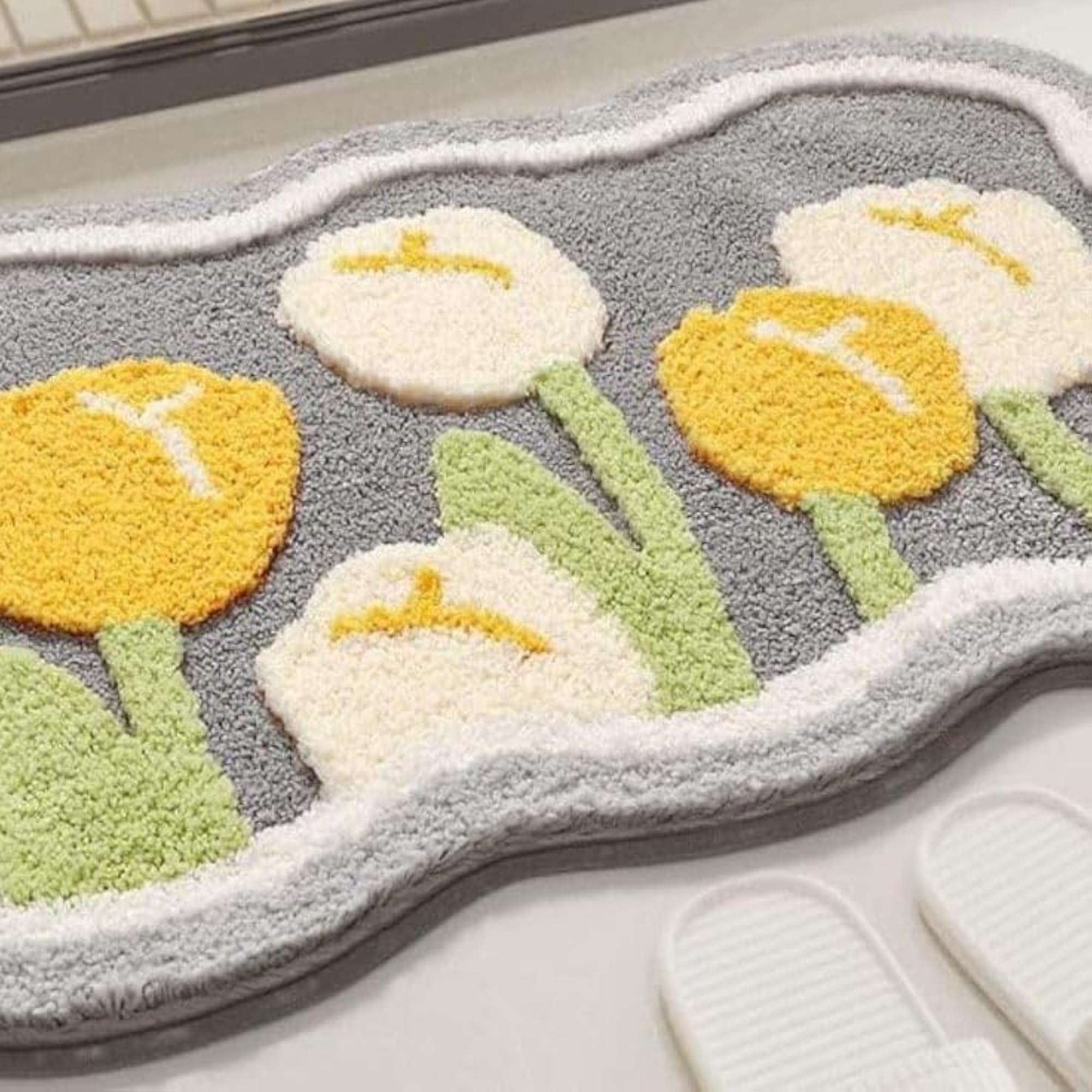 Flowers Designer Door Mat, Anti-Skid