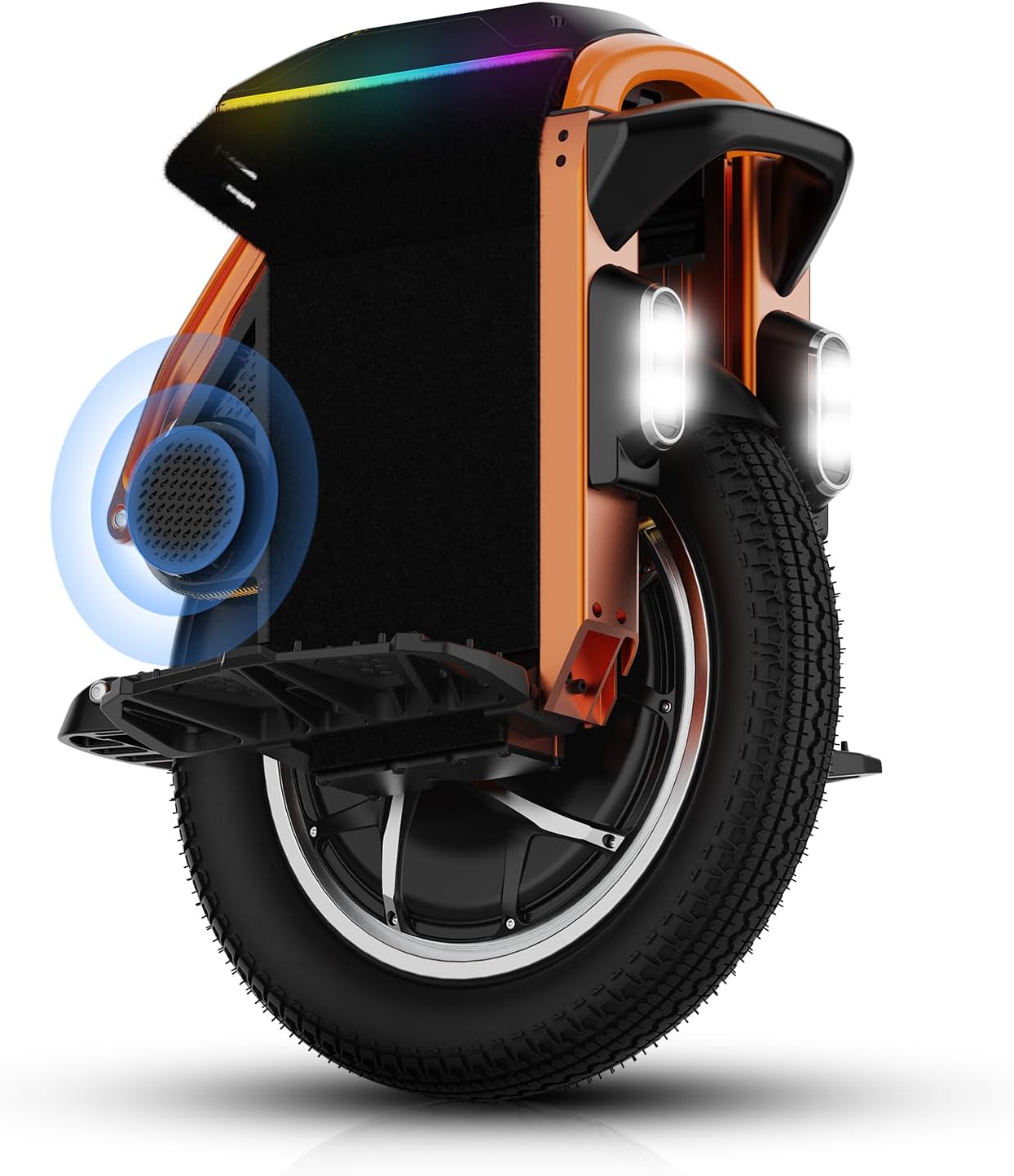 King Song S16Pro Electric Unicycle One Wheel Self Balancing for Adults, 25 MPH Top Speed & 35 Climbing, Smart Commuter with App Control (Orange)
