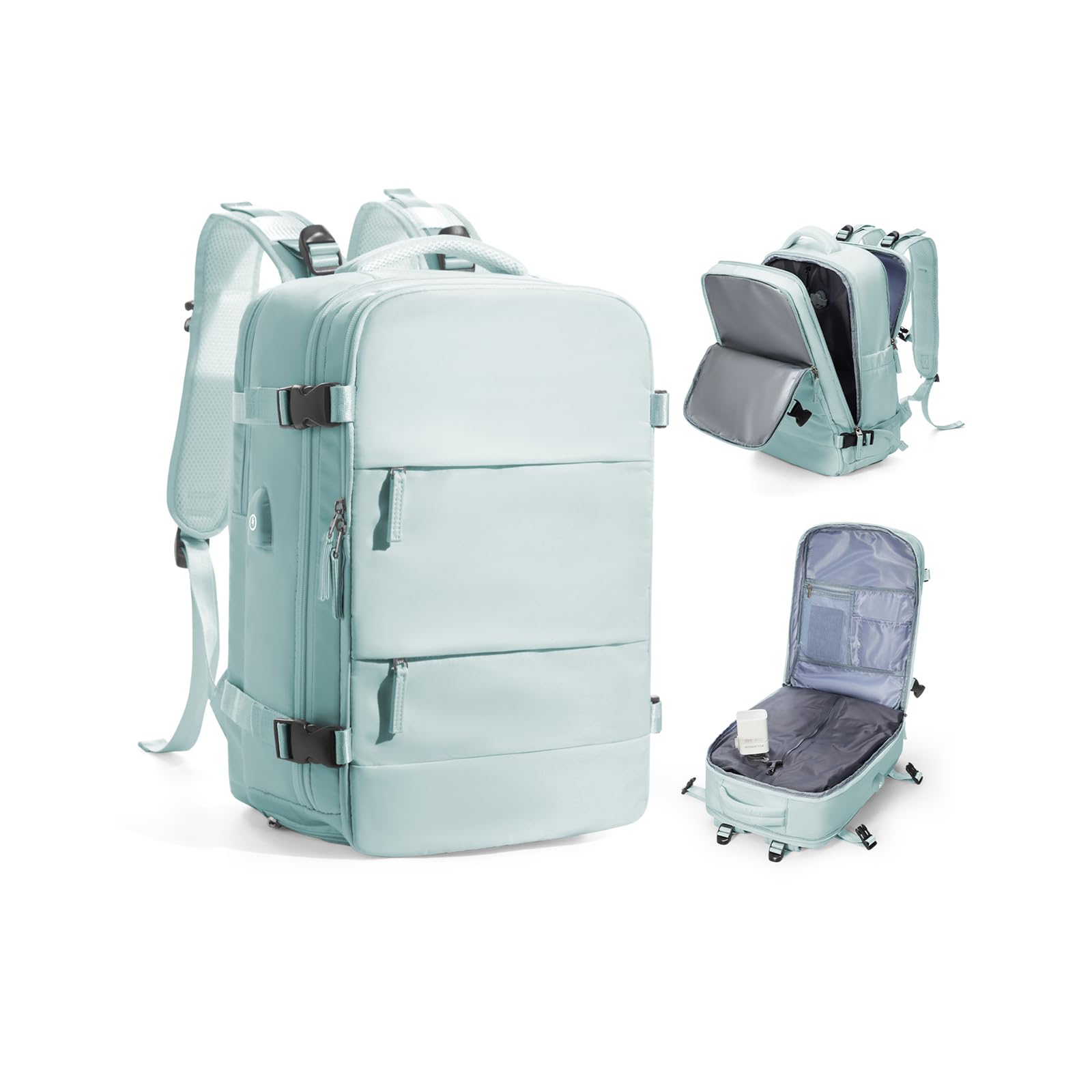 SZSYCN Mochila Viaje Cabina Avion 40x30x20 Ryanair Wizzair Maletas de Viaje Mujer Mochilas Viaje 40×20×25 Ryanair para Mujer Equipaje de Mano 45x36x20 Easyjet Maletas para Portatil Hombre — view 16