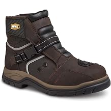 WORKLAND 77414 Motorcycle Boots Men - Leather Boots with Protections - Motorcycle Shoes for Men - Rubber Sole Slip Resistant and Reflective Motorcycle Riding Boots - Botas para Motocicleta Hombre