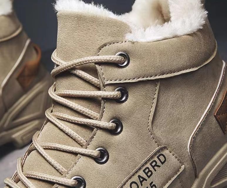 Men's Fashion Sneaker-Style Winter Snow Boots with Warm Fleece Lining, Anti-Slip Outdoor Casual Hiking Short Boots, PU Upper & PVC Sole, Round Toe - Fall/Winter Collection3