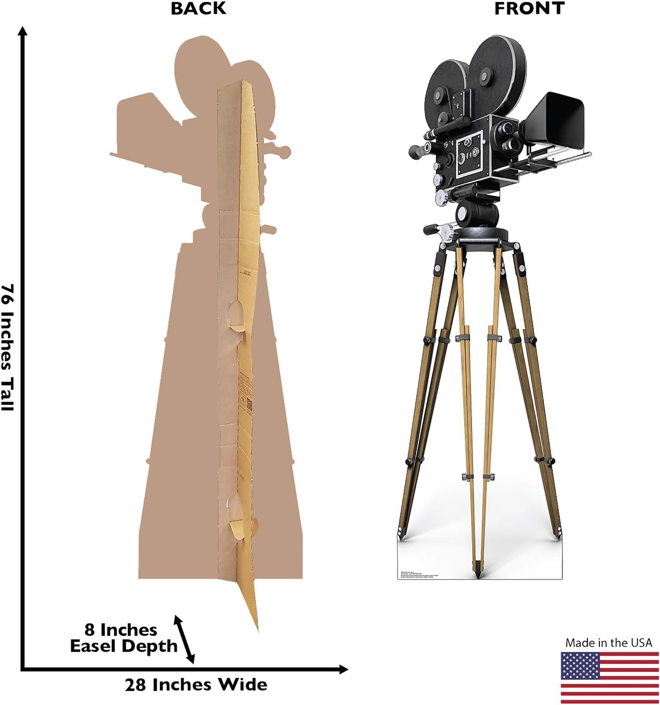 Cardboard People Hollywood Camera Life Size Cardboard Cutout Standup