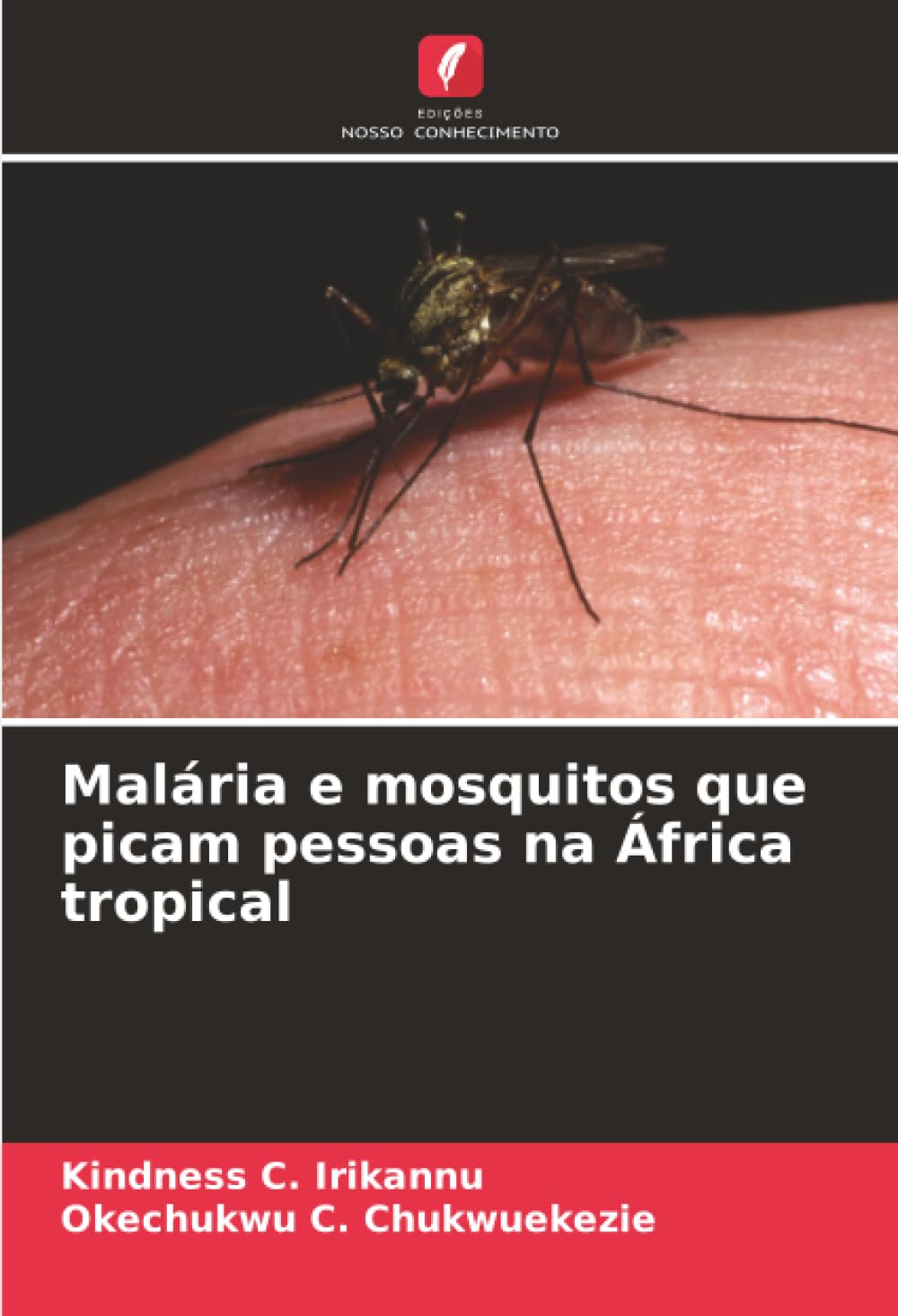 Malária e mosquitos que picam pessoas na África tropical