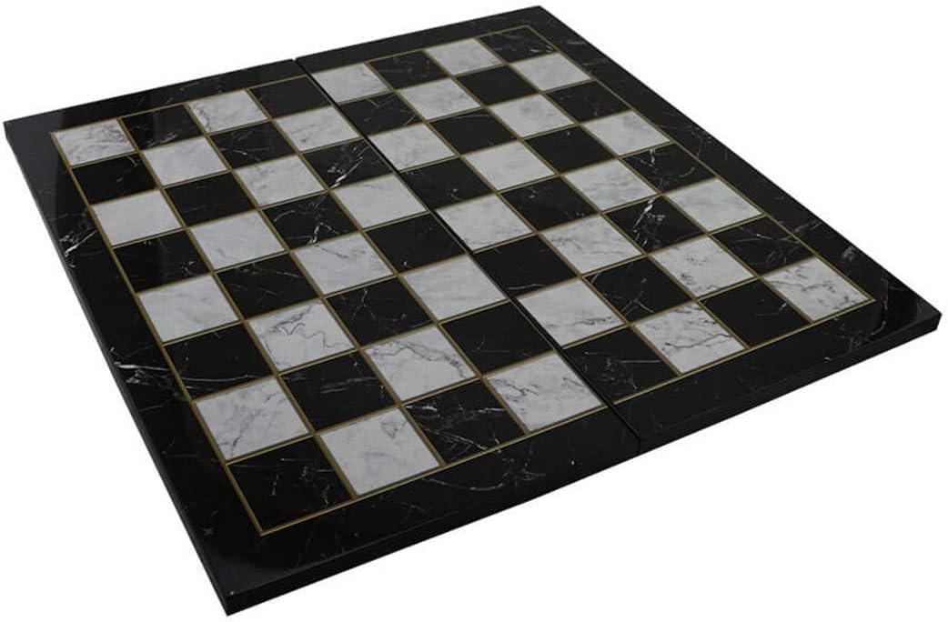 Medium Mythologic Pegasus Metal Chess Set for Adults,Handmade Pieces and Marble Design Wood Chess Board King 3.35inc