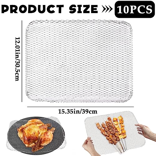 10pcs Tapetes desechables de aluminio para parrilla miniatura 2