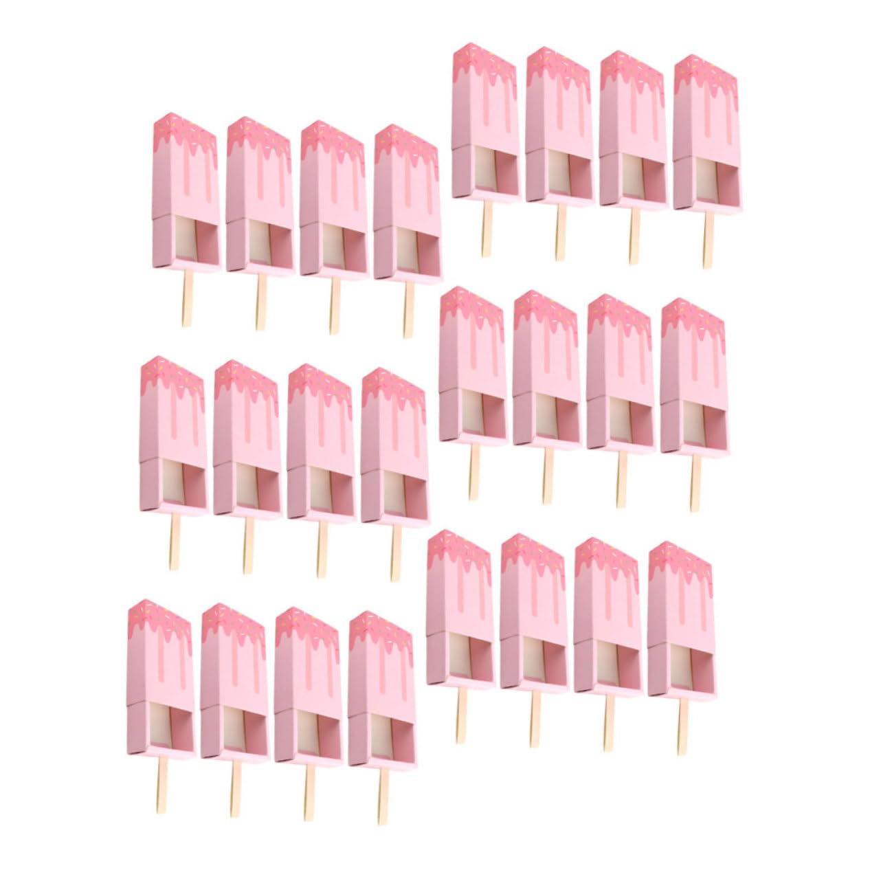 Boîte à Cotillons Glacée 50 Pcs en Papier, Style Tiroir