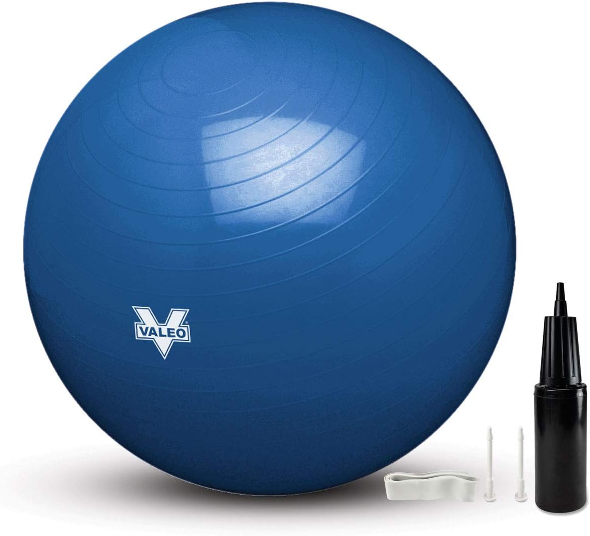 Valeo Exercise Body Ball - Professional Grade Anti-Burst Fitness, Balance Ball for Pilates, Yoga, Stability Workout & Training Physical Therapy