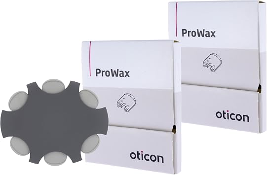 Oticon ProWax Filter Wax Guards, OEM Replacements for Custom Earmolds Oticon Hearing Aids Supplies, Genuine OEM Denmark Oticon Branded Custom Moulds Accessories 2 Packs/Total 12 Filters