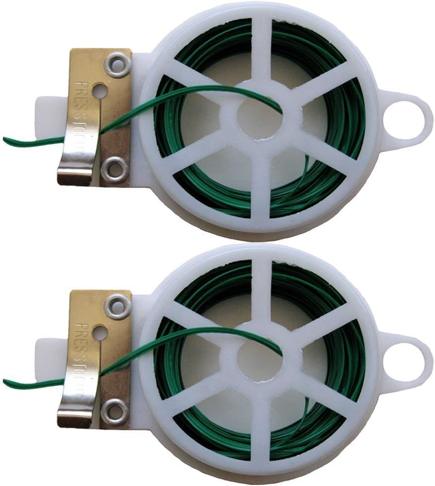 2 Pack Twist Ties with Cutter Attached to Spool Garden