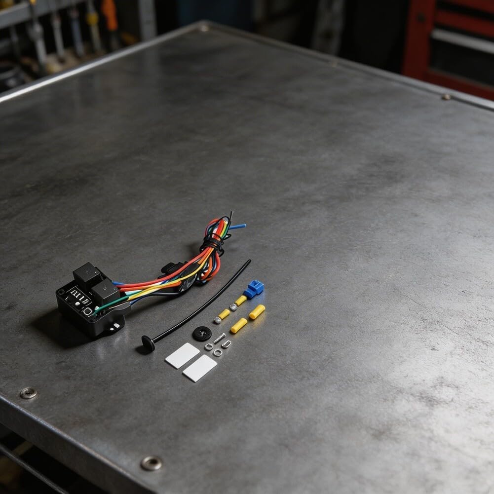 Kit di commutazione della ventola termostato digitale 12V con temperatura regolabile per moto e veicoli elettrici, kit di installazione semplice con cablaggio,