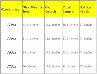 Vista 4 de Capa con capucha unisex, traje de bata familiar de Longitud total, Cobertura total