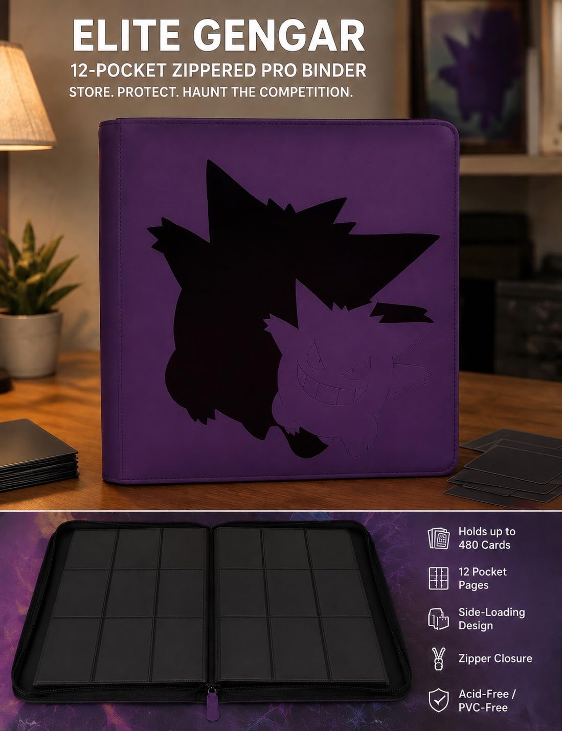Amazon.co.jp: Ultra PRO - Elite Gengar 12ポケット ファスナー付き
