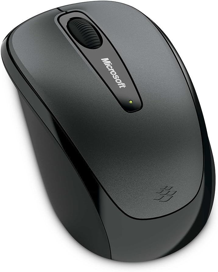 Wireless Mobile Mouse 3500 for Business , Loch Ness Gray. Comfortable Ergonomic design, Wireless, USB 2.0 with Nano transceiver for PC/Laptop/Desktop, works with Mac/Windows Computers