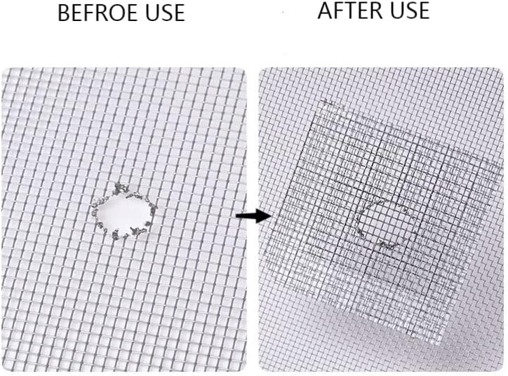 Miniatura 4 de FLYZZZ Parches de reparación de pantallas grandes, kit de reparación de puerta mosquitera, kit de pantalla autoadhesiva adecuado para reparar