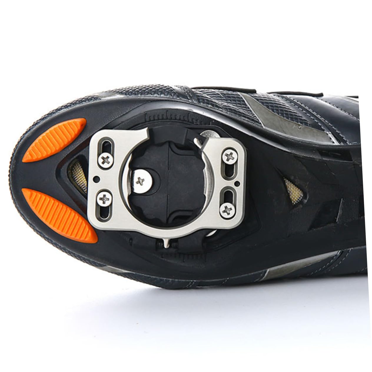 Copri Tacchette Bici da Ciclismo 2 Pezzi in Acciaio Inox | Pedale e Scarpe da Ciclismo, Sostituzione Rapida, Accessori per Strada e Montagna