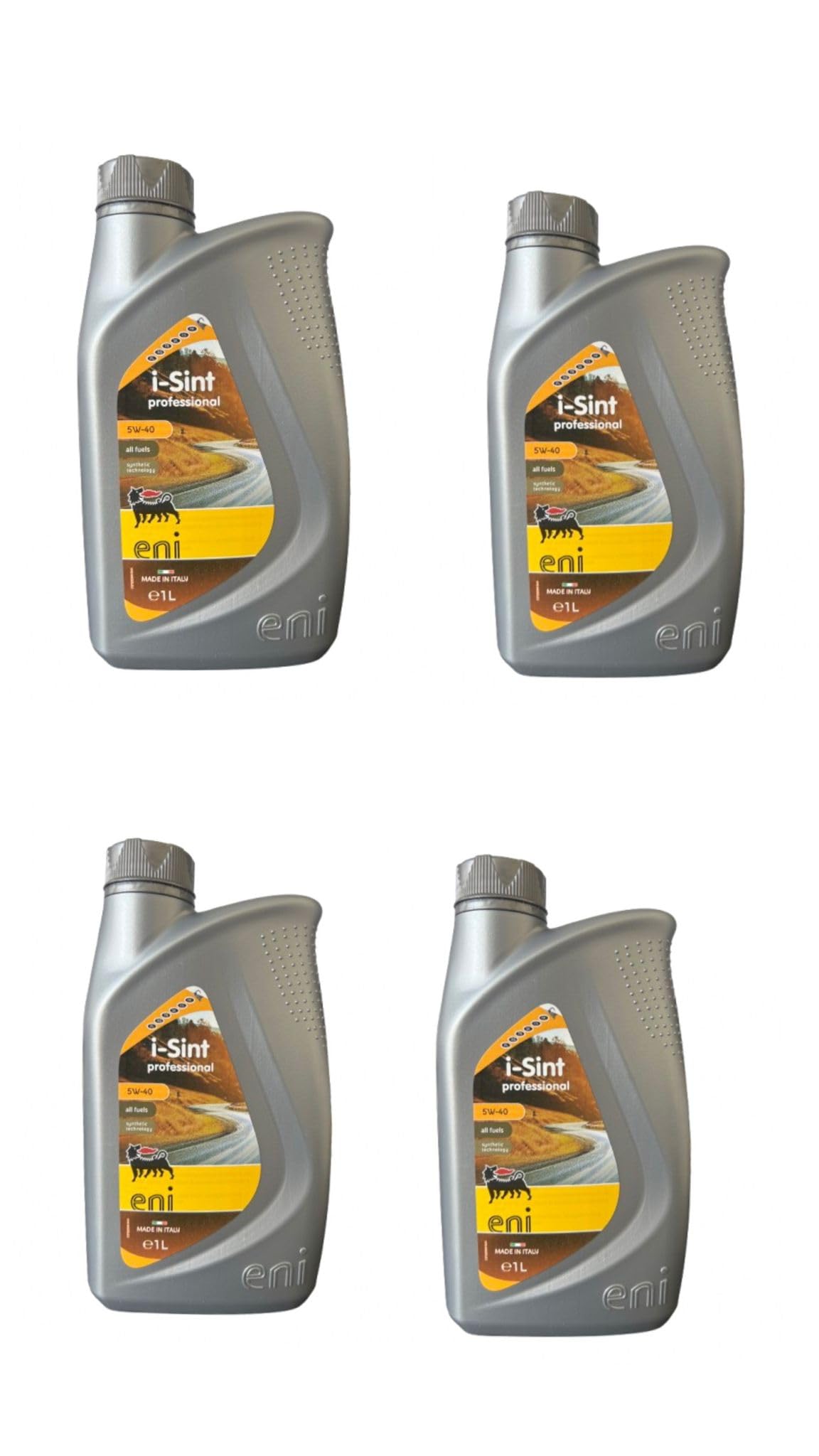 4 LITRI ENI 5W40 I-SINT PROFESSIONAL OLIO MOTORE LUBRIFICANTE SINTETICO 1L