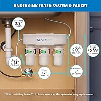 Vista 5 de Sistema de filtro de agua Aquasana para debajo del fregadero - Reduce PFAS, plomo y cloro en el agua potable - Filtración de clarium para la cocina