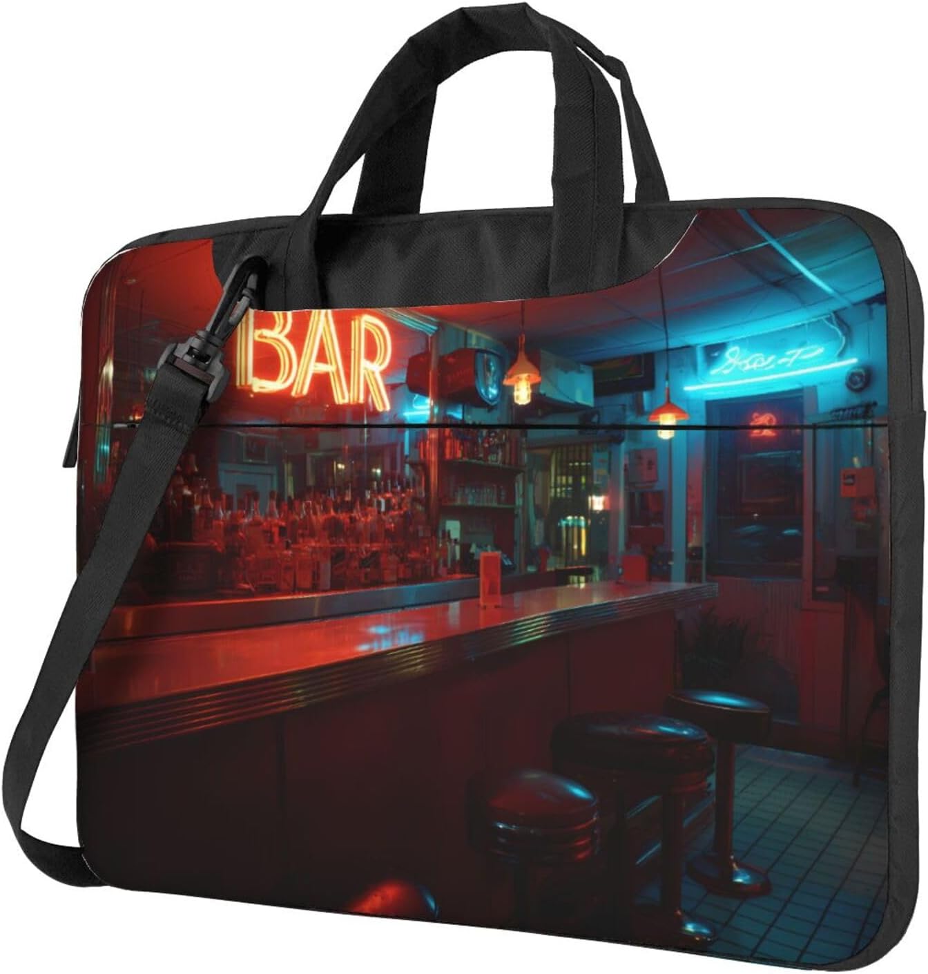 Laptop Bag with Unique Dim Tavern Pattern Light and Easy To Carry for Business Trips Work and Study