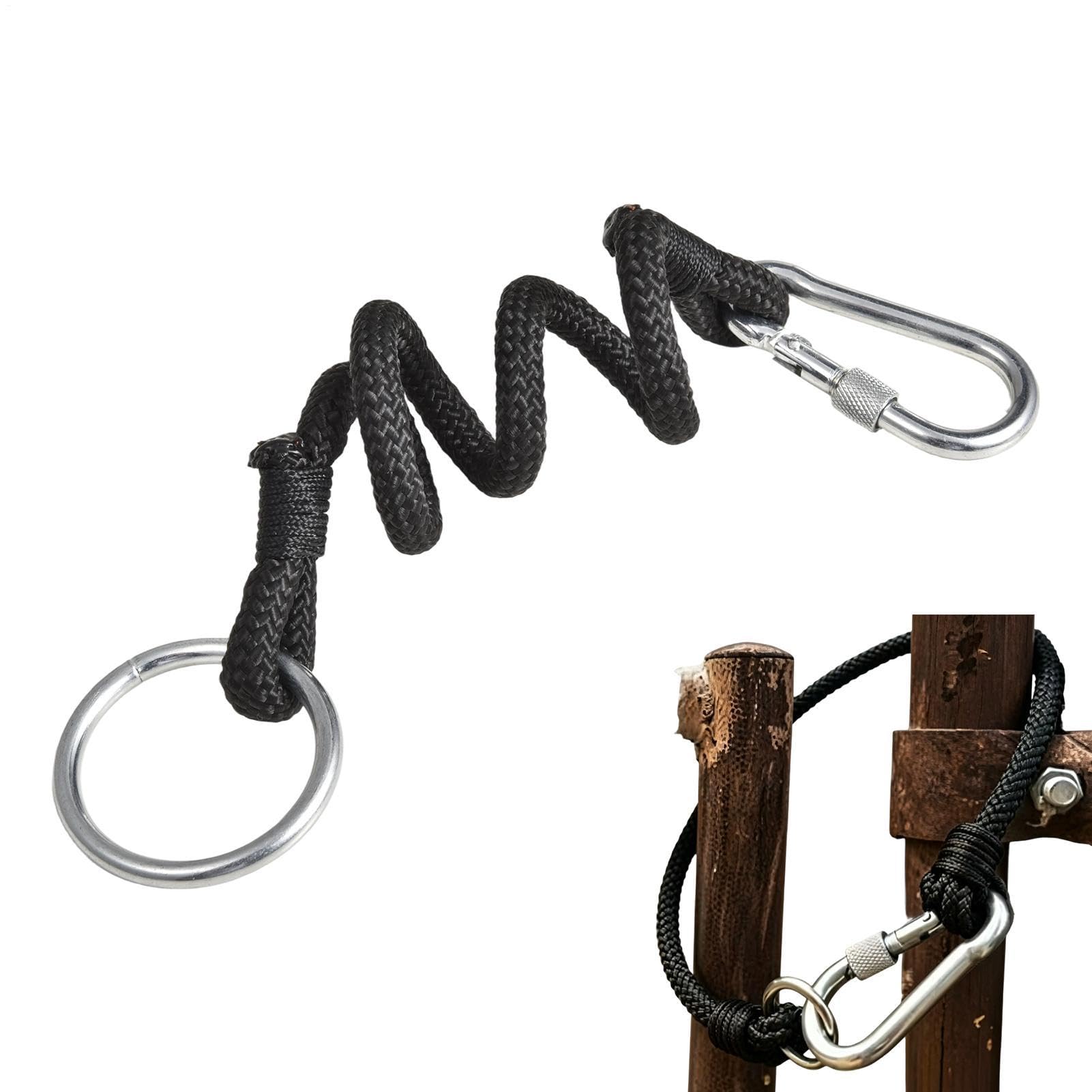 Barrière pour chevaux sans gaspillage de foin, boucle de fixation rapide