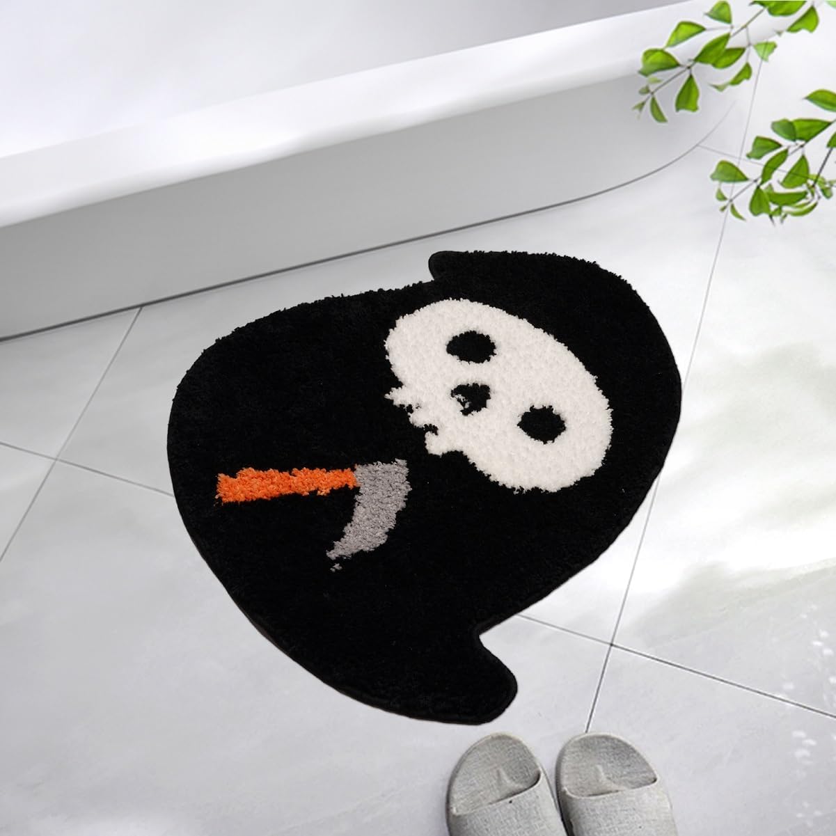 Bathroom Rug Bathroom Mat Cute Halloween Rug, Non Slip Absorbent Bath