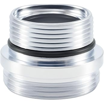 Tap Adapter M18.5 Male Thread to M22 Male Thread Heavy duty durable chrome plated brass faucet adapter - for kitchen and bathroom faucets with removable aerator