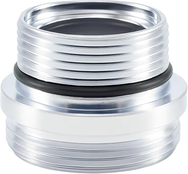 Water Tap Adapter, External Thread M18.5 to External Thread M22, Faucet Aerator Adapter, Ideal for Attaching Faucet Adapter to Kitchen Taps, M18.5-M22