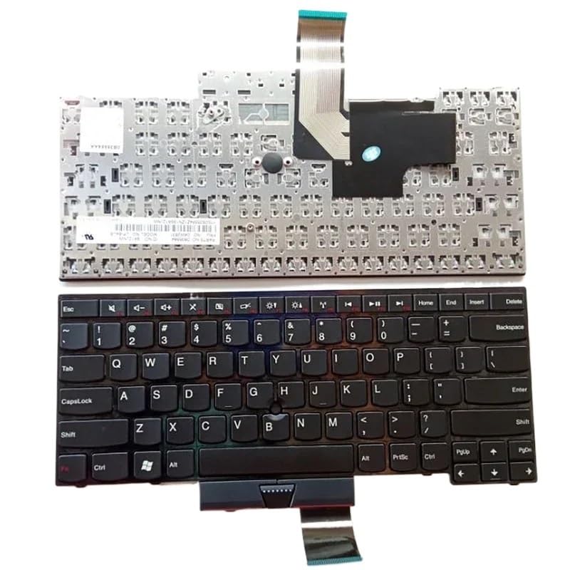 ZC Laptop Replacement US Layout Keyboard for Lenovo for ThinkPad E330 e335 E430 E435 e430c e430s S430 t430u E445 Easy to Replace(NO Point US)